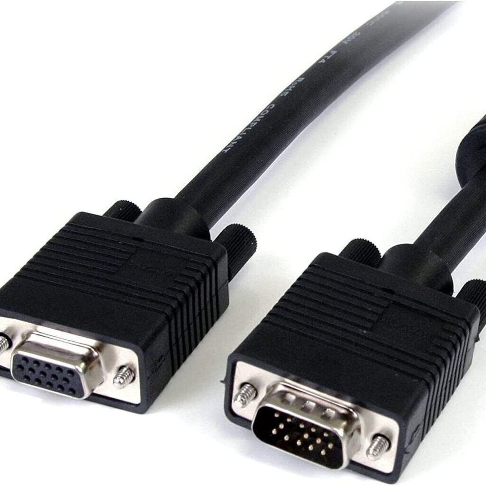StarTech 15' Coax VGA Male/Female Monitor Extension Cable Gray MXT105HQ